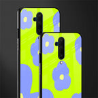 chartreuse arctic flowers glass case for oneplus 7t pro image-2