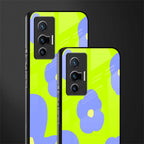 chartreuse arctic flowers glass case for vivo x70 image-2