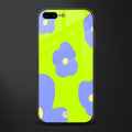chartreuse arctic flowers glass case for iphone 8 plus image