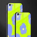 chartreuse arctic flowers glass case for iphone 6 plus image-2
