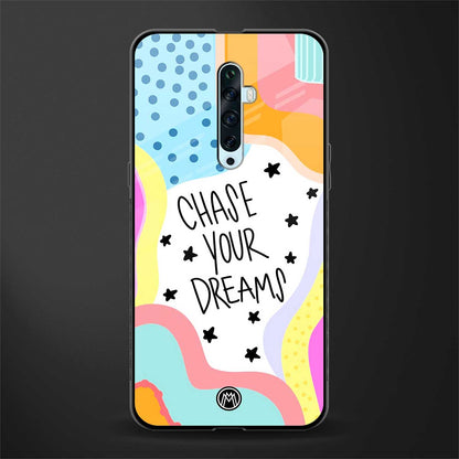 chase your dreams glass case for oppo reno 2f image