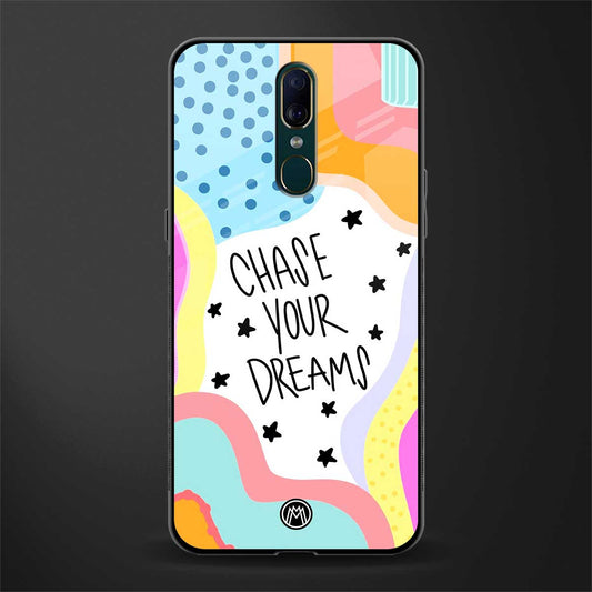 chase your dreams glass case for oppo f11 image