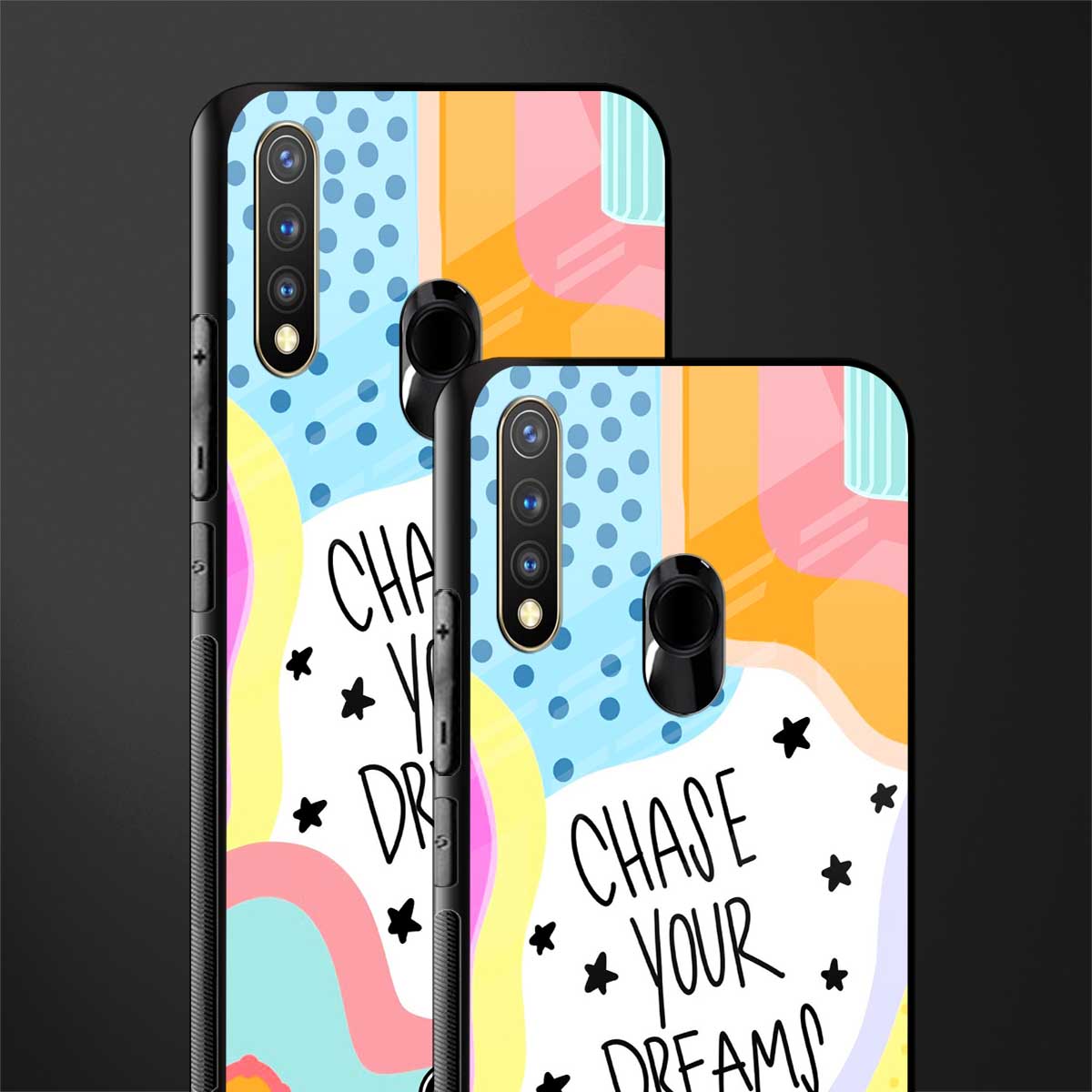 chase your dreams glass case for vivo u20 image-2