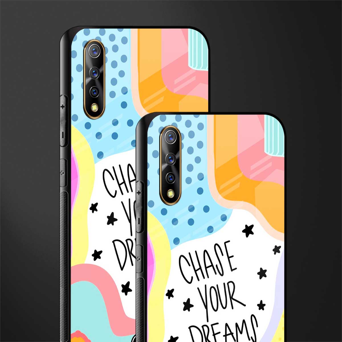 chase your dreams glass case for vivo s1 image-2