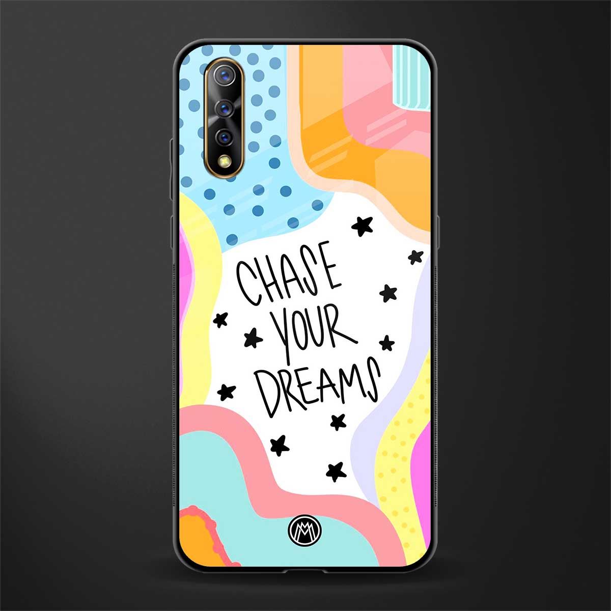 chase your dreams glass case for vivo s1 image