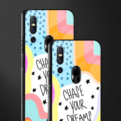 chase your dreams glass case for vivo v15 image-2