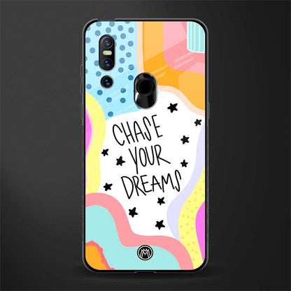 chase your dreams glass case for vivo v15 image