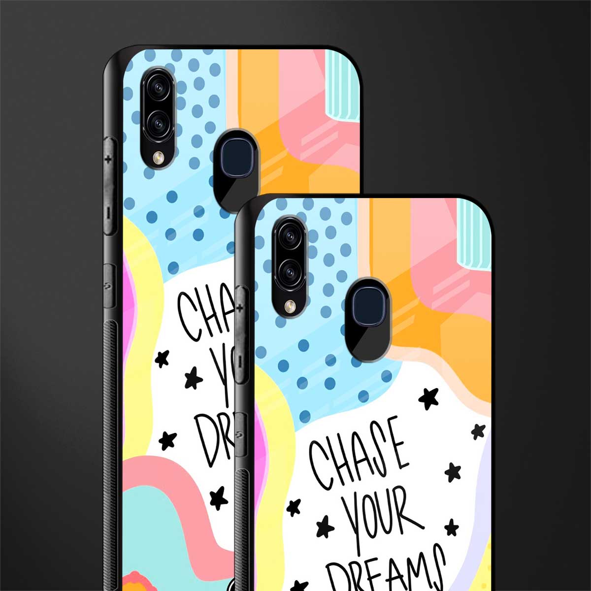 chase your dreams glass case for samsung galaxy m10s image-2