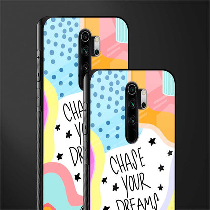 chase your dreams glass case for redmi note 8 pro image-2