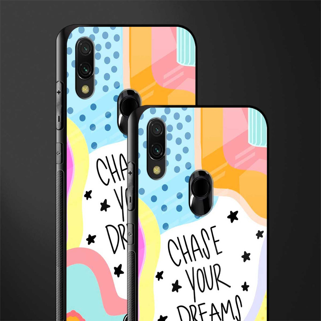 chase your dreams glass case for redmi note 7s image-2
