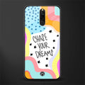 chase your dreams glass case for redmi 8 image