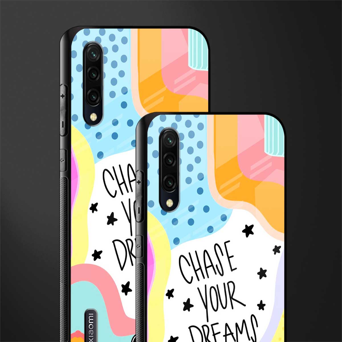 chase your dreams glass case for mi a3 redmi a3 image-2
