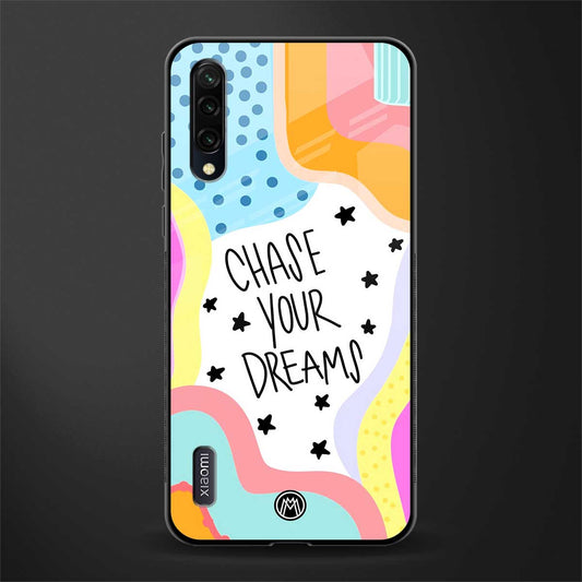 chase your dreams glass case for mi a3 redmi a3 image