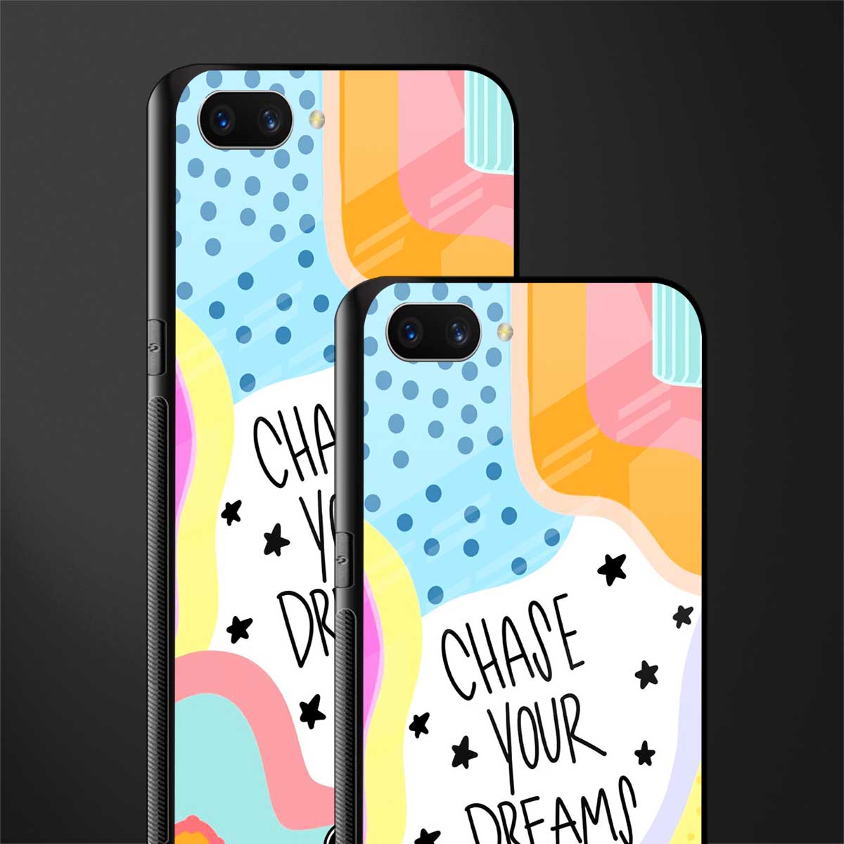chase your dreams glass case for oppo a3s image-2