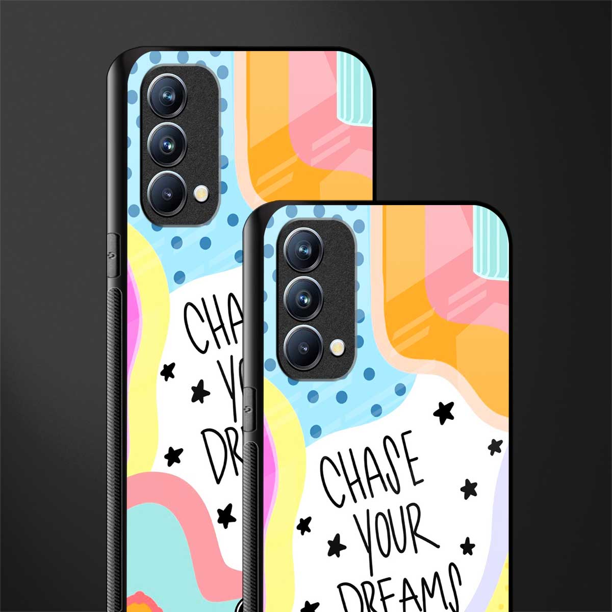 chase your dreams glass case for oppo f19 image-2