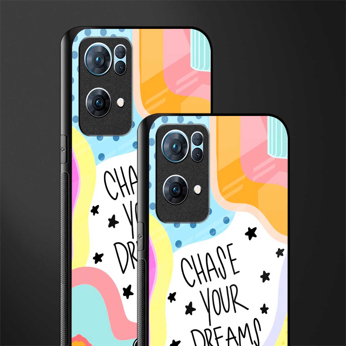 chase your dreams glass case for oppo reno7 pro 5g image-2