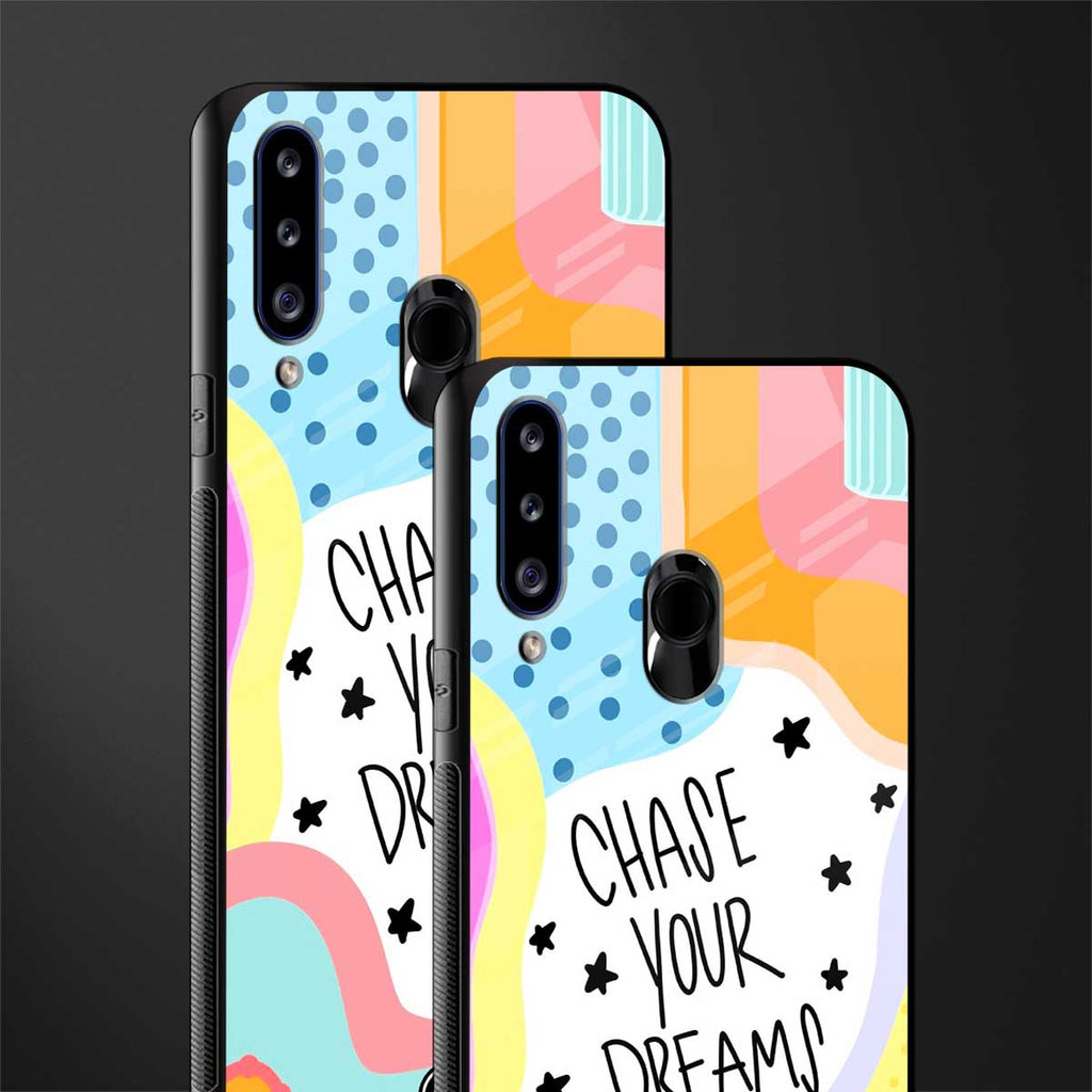 chase your dreams glass case for samsung galaxy a20s image-2