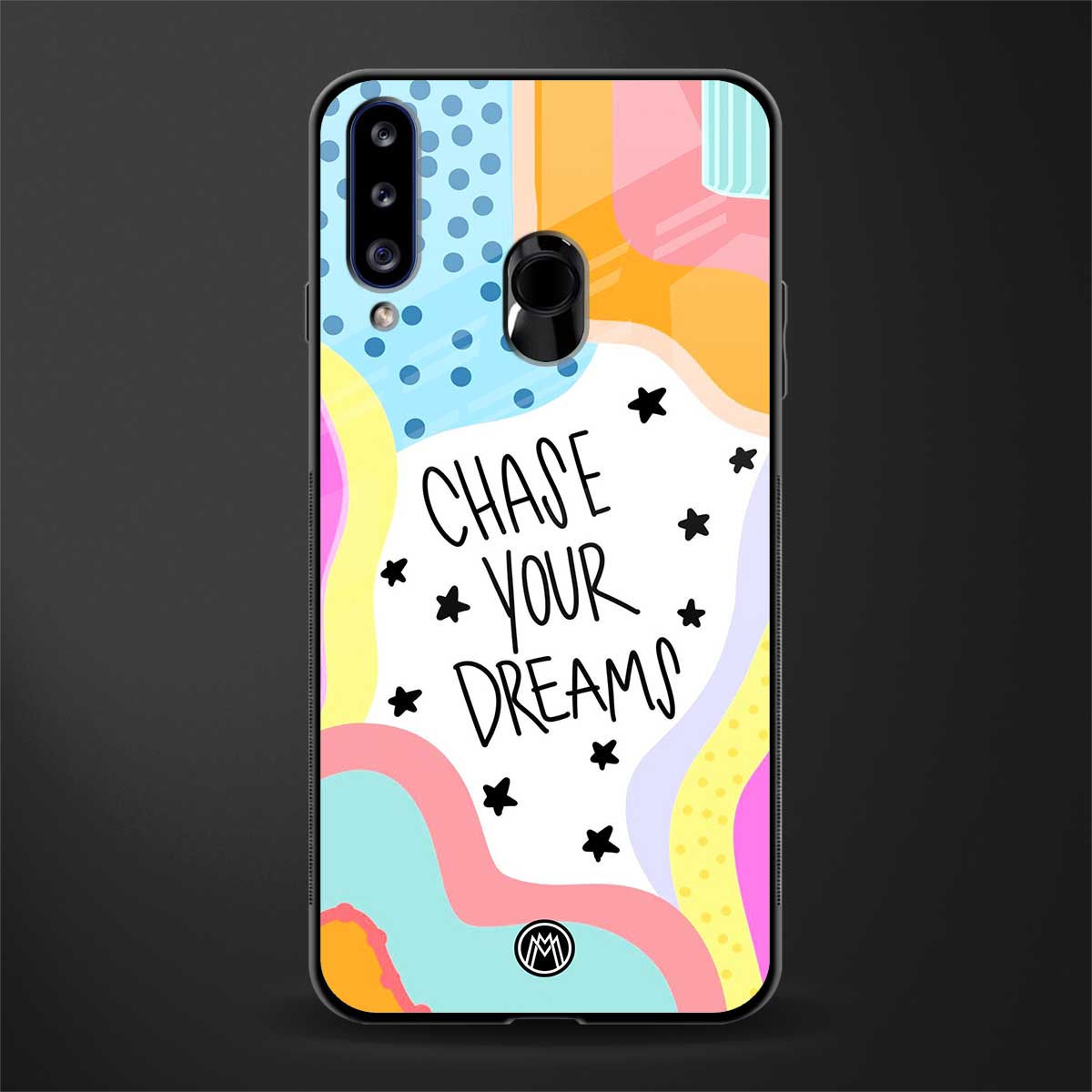 chase your dreams glass case for samsung galaxy a20s image
