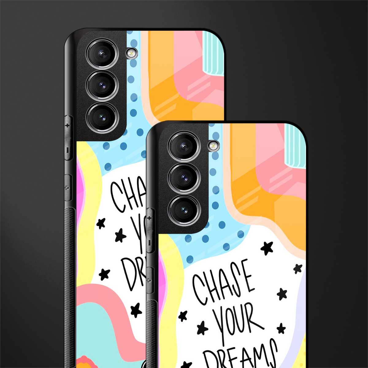 chase your dreams glass case for samsung galaxy s21 fe 5g image-2