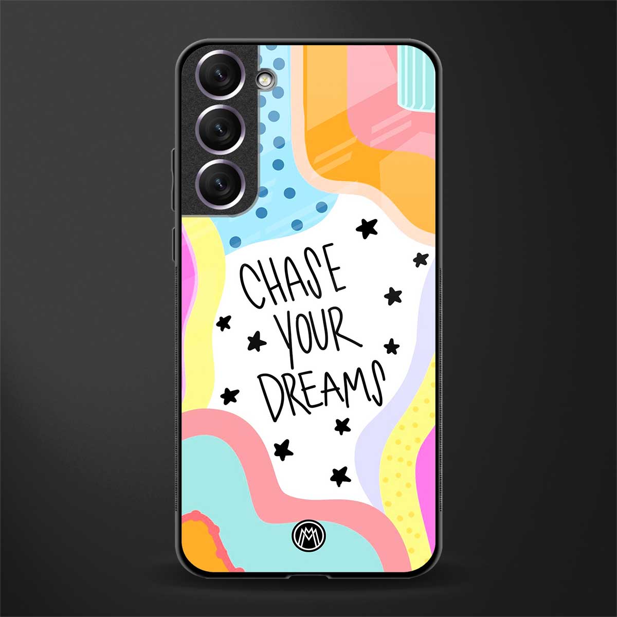 chase your dreams glass case for samsung galaxy s21 fe 5g image