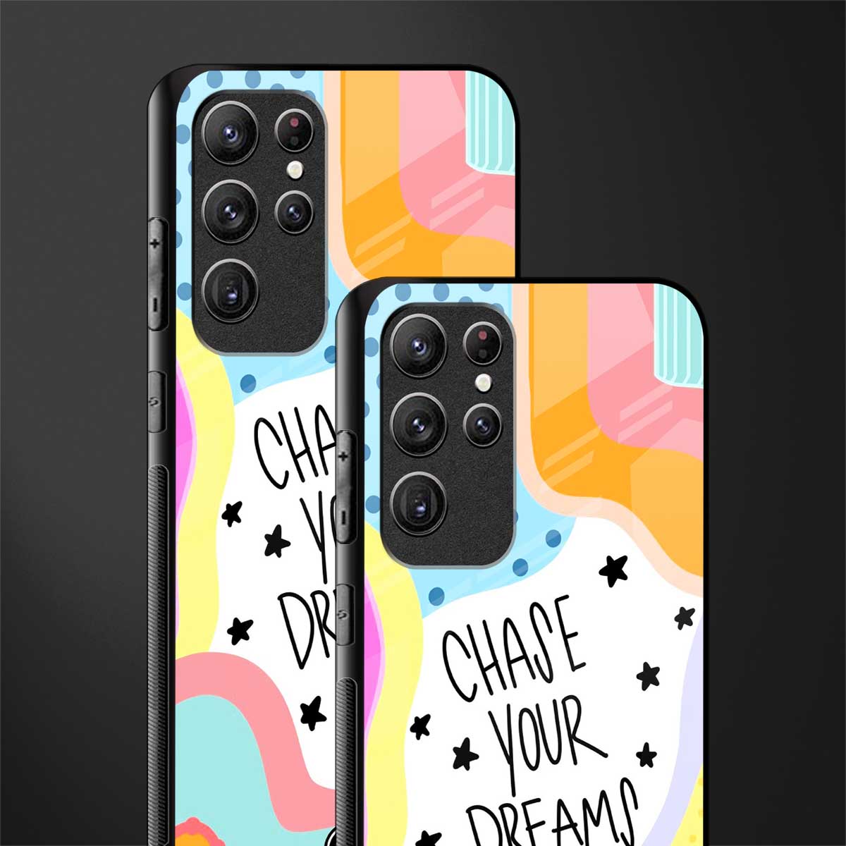 chase your dreams glass case for samsung galaxy s22 ultra 5g image-2