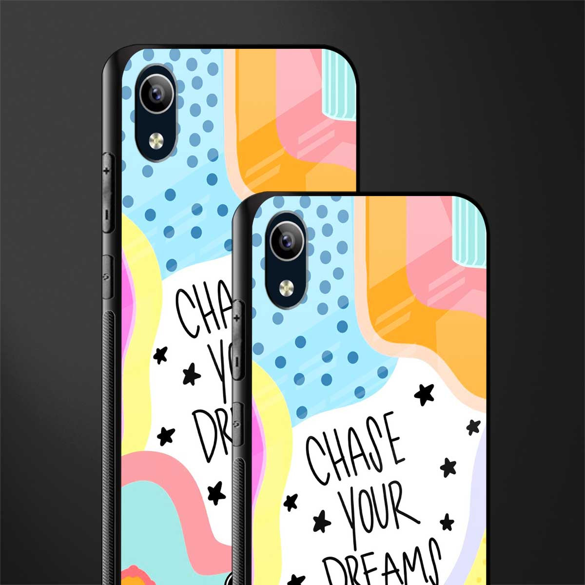 chase your dreams glass case for vivo y1s without fingerprint image-2
