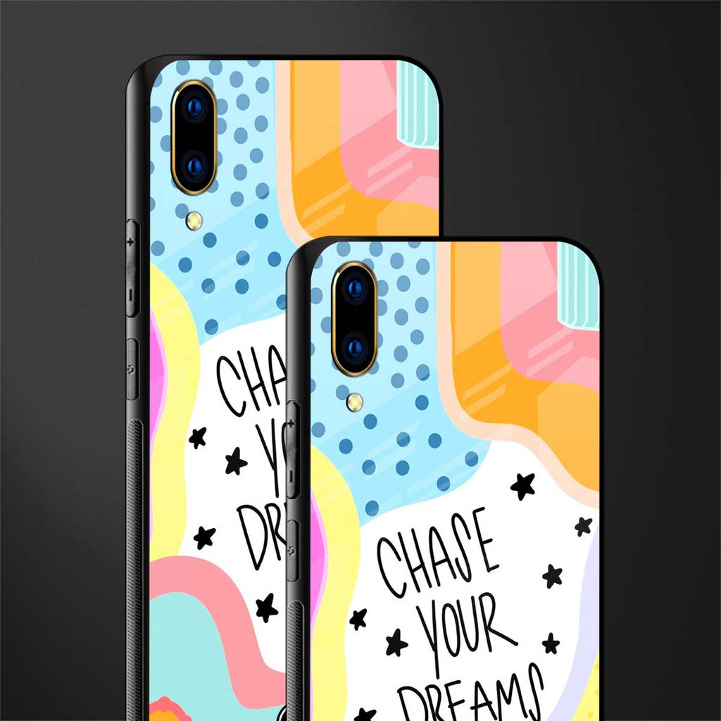chase your dreams glass case for vivo v11 pro image-2