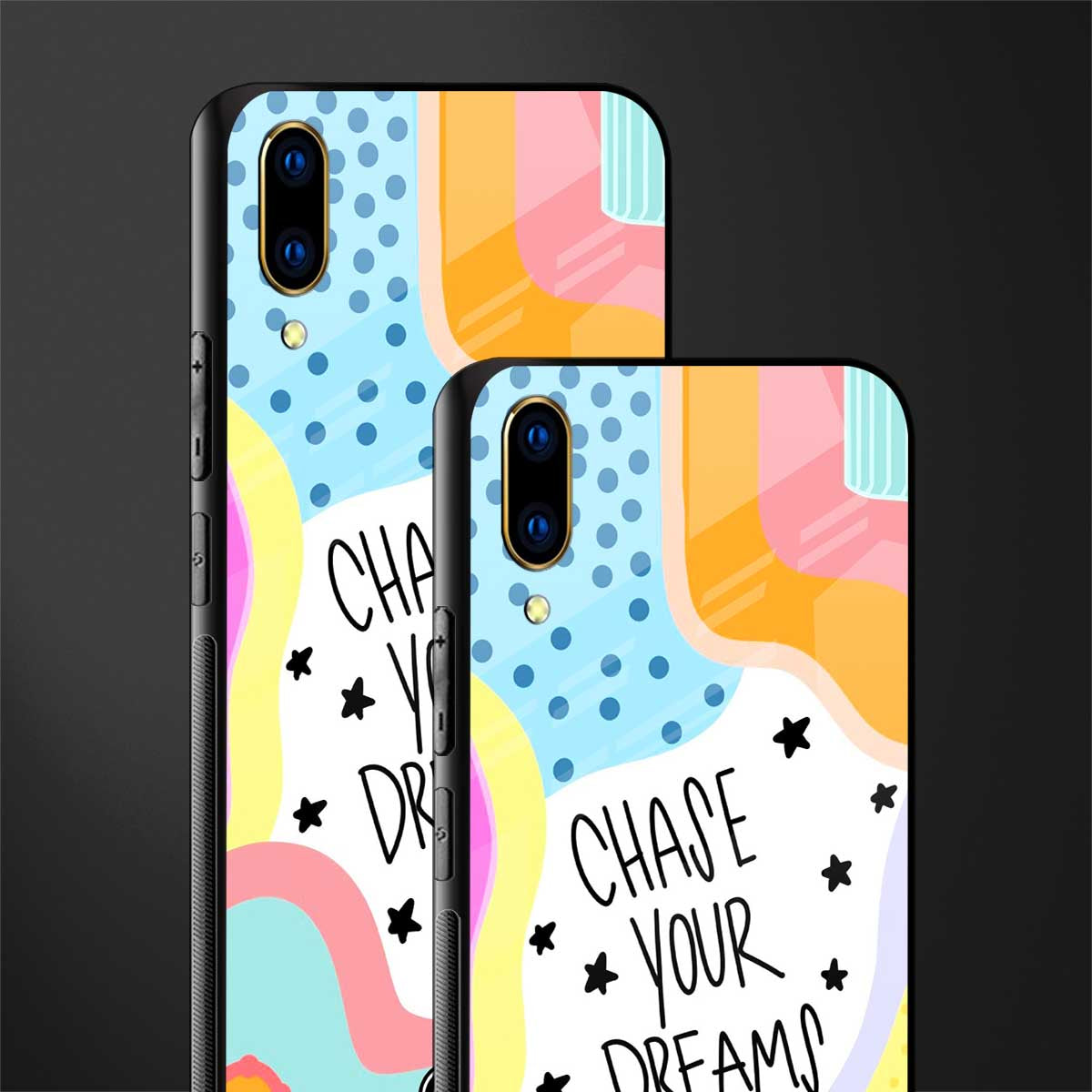 chase your dreams glass case for vivo v11 pro image-2