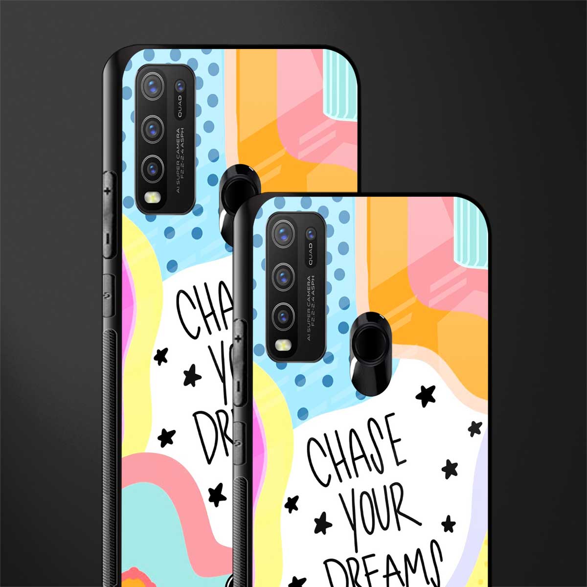chase your dreams glass case for vivo y30 image-2