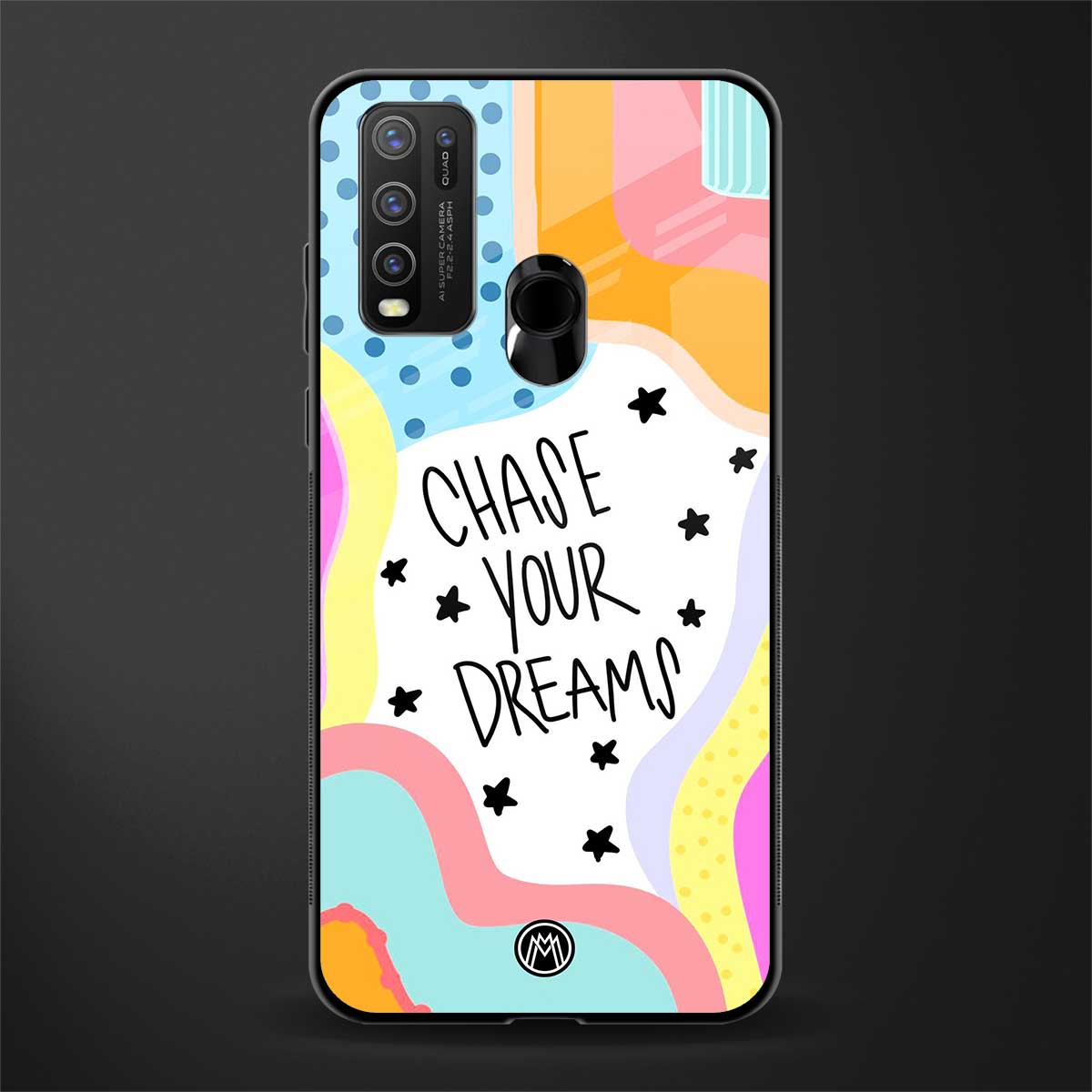 chase your dreams glass case for vivo y50 image