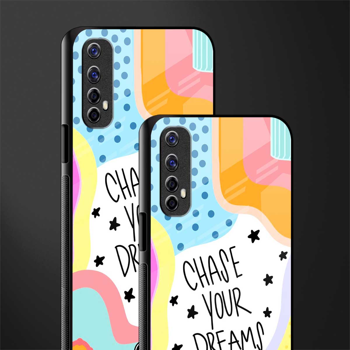 chase your dreams glass case for realme 7 image-2