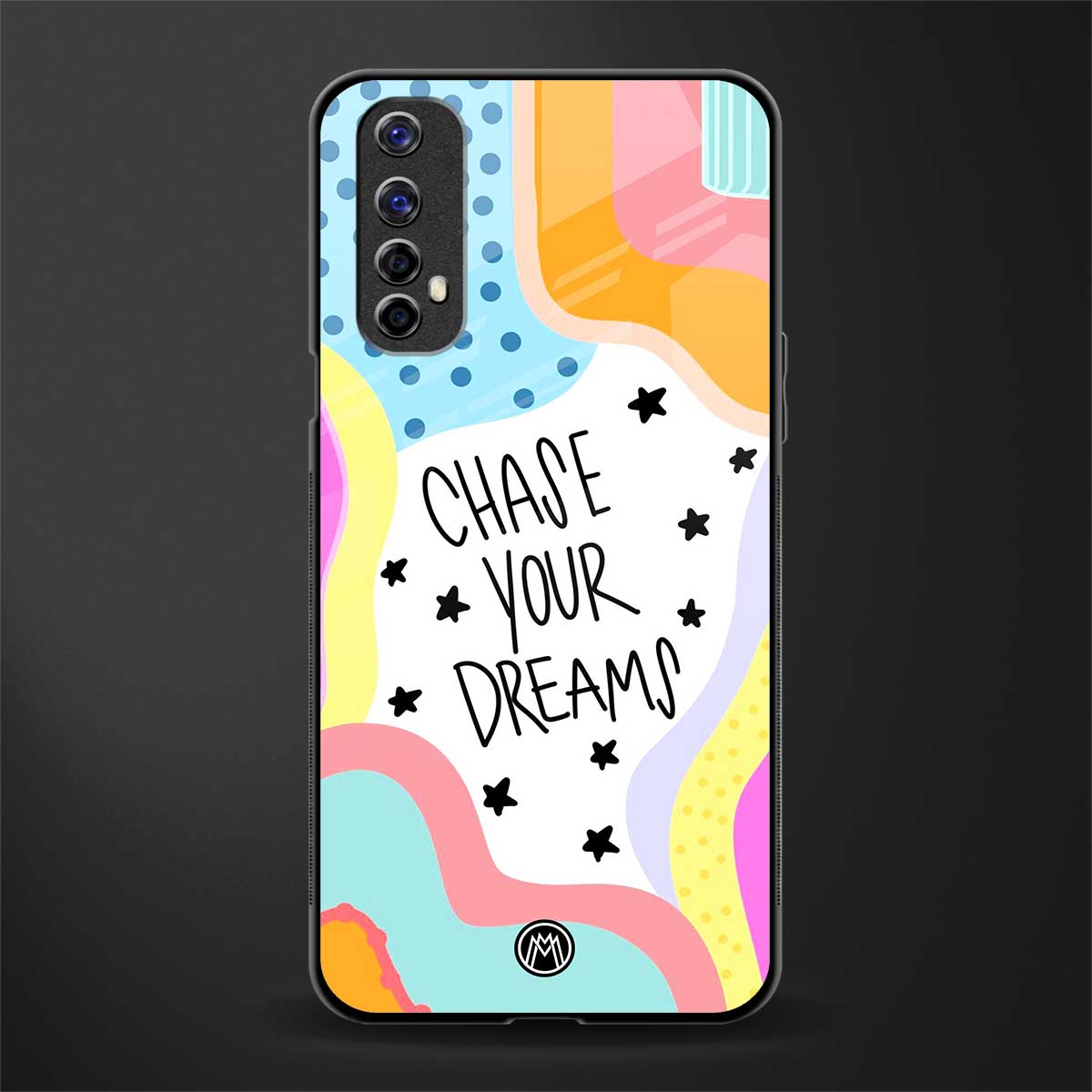chase your dreams glass case for realme 7 image