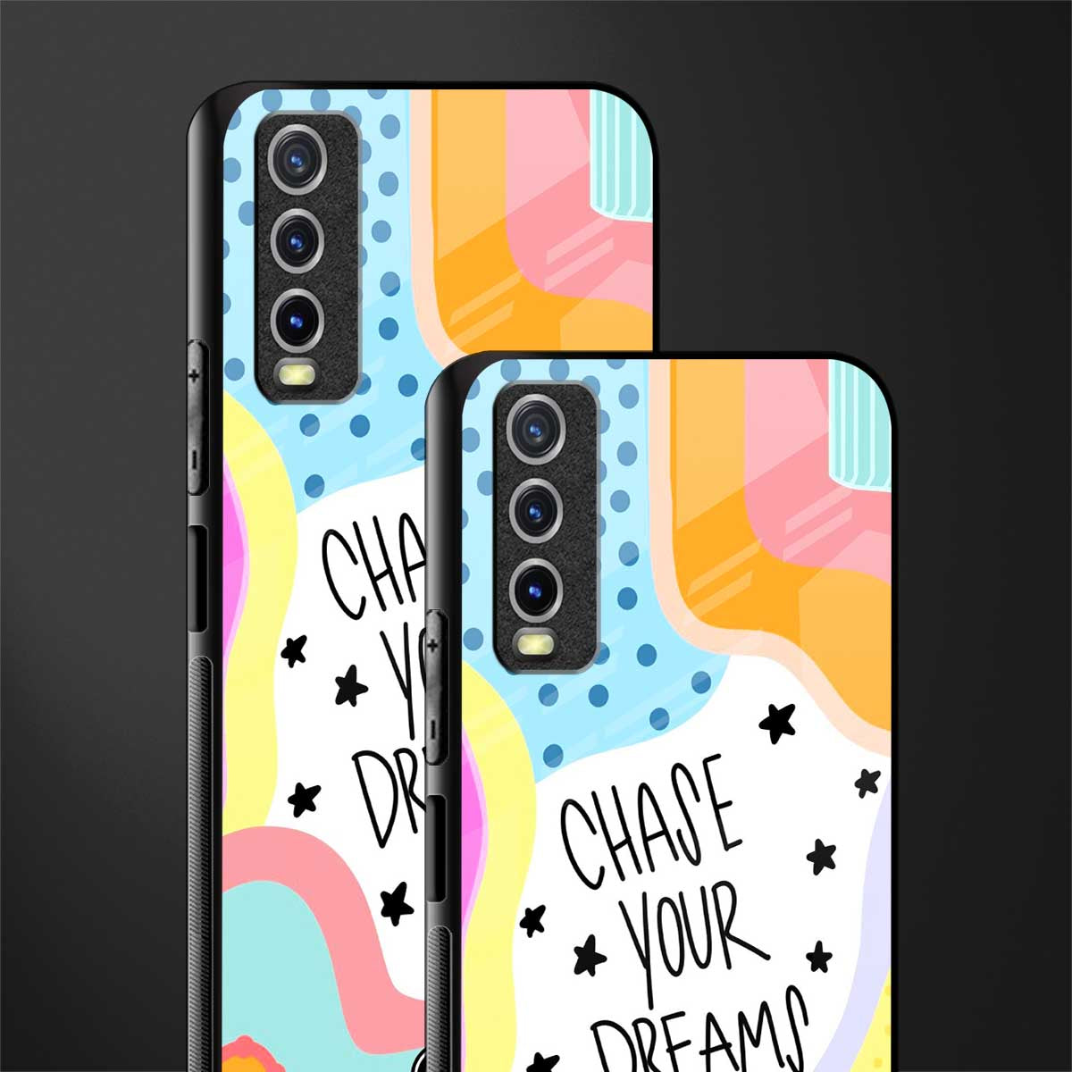 chase your dreams glass case for vivo y12s image-2