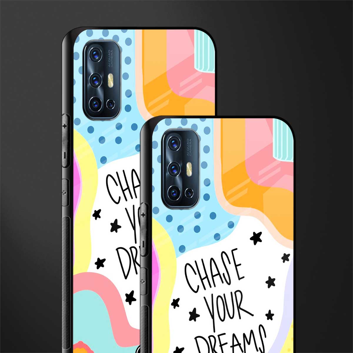 chase your dreams glass case for vivo v17 image-2