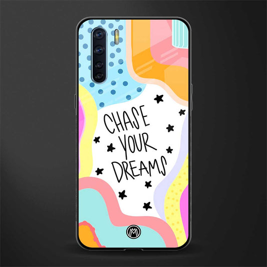 chase your dreams glass case for oppo f15 image