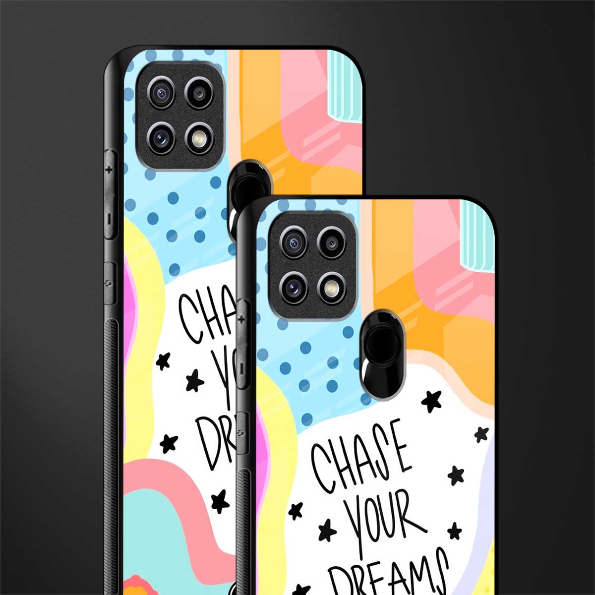 chase your dreams glass case for oppo a15s image-2