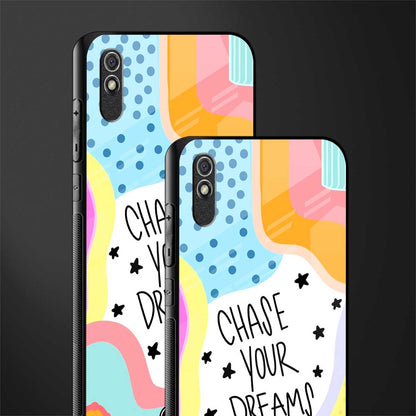 chase your dreams glass case for redmi 9i image-2