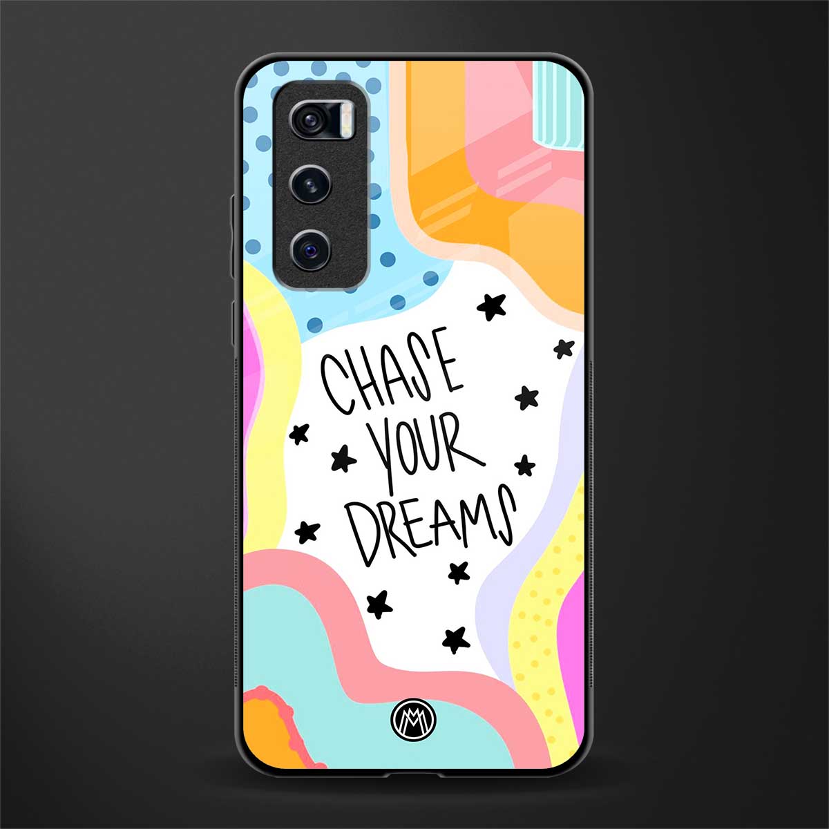 chase your dreams glass case for vivo v20 se image