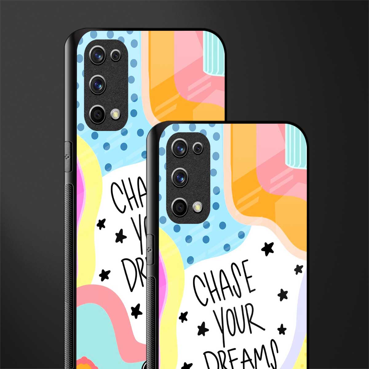 chase your dreams glass case for realme x7 pro image-2