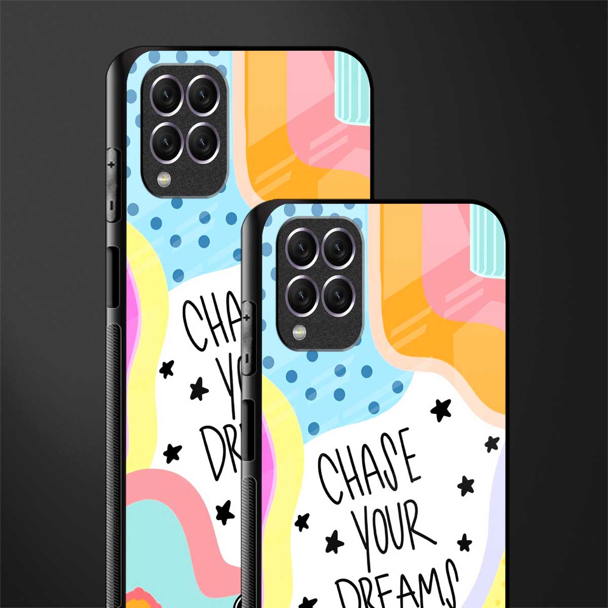 chase your dreams glass case for samsung galaxy f62 image-2