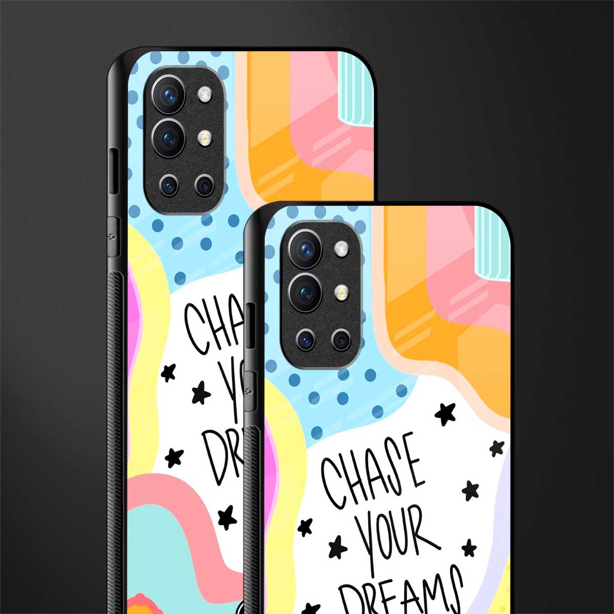 chase your dreams glass case for oneplus 9r image-2