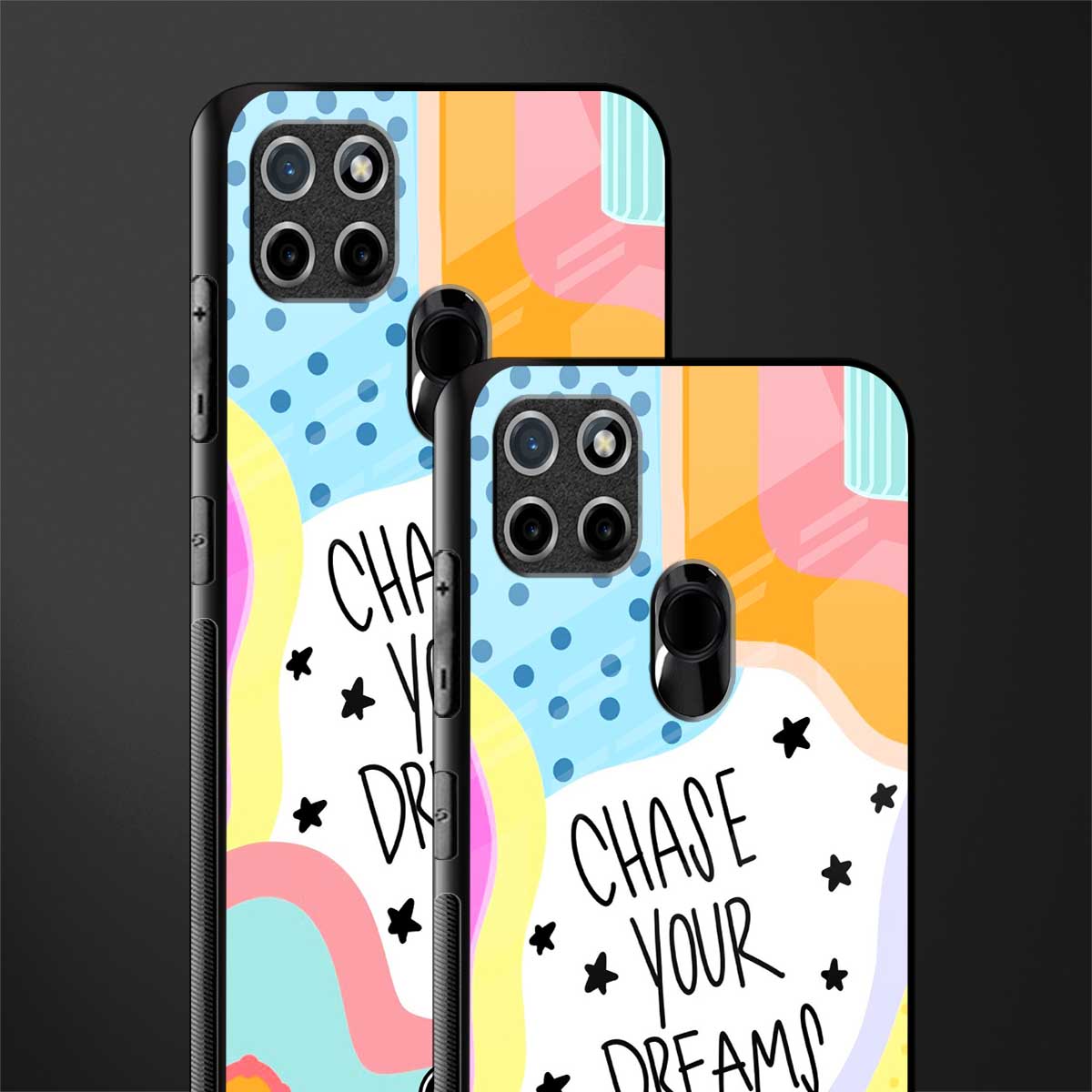 chase your dreams glass case for realme c21 image-2