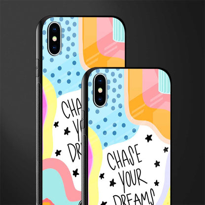 chase your dreams glass case for iphone xs max image-2