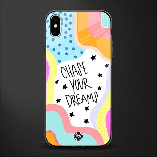 chase your dreams glass case for iphone xs max image