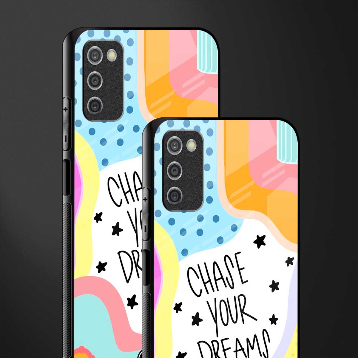 chase your dreams glass case for samsung galaxy a03s image-2