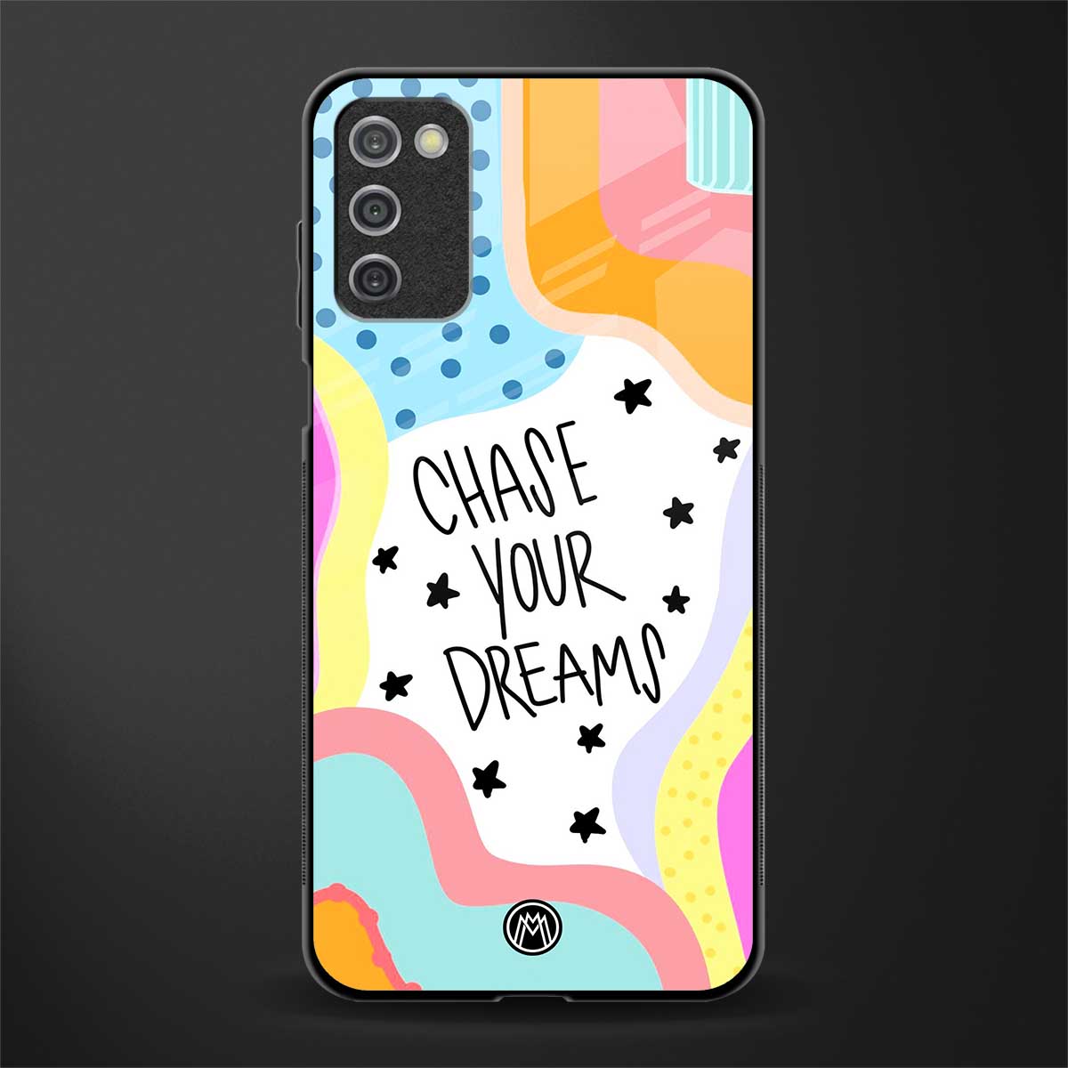 chase your dreams glass case for samsung galaxy a03s image