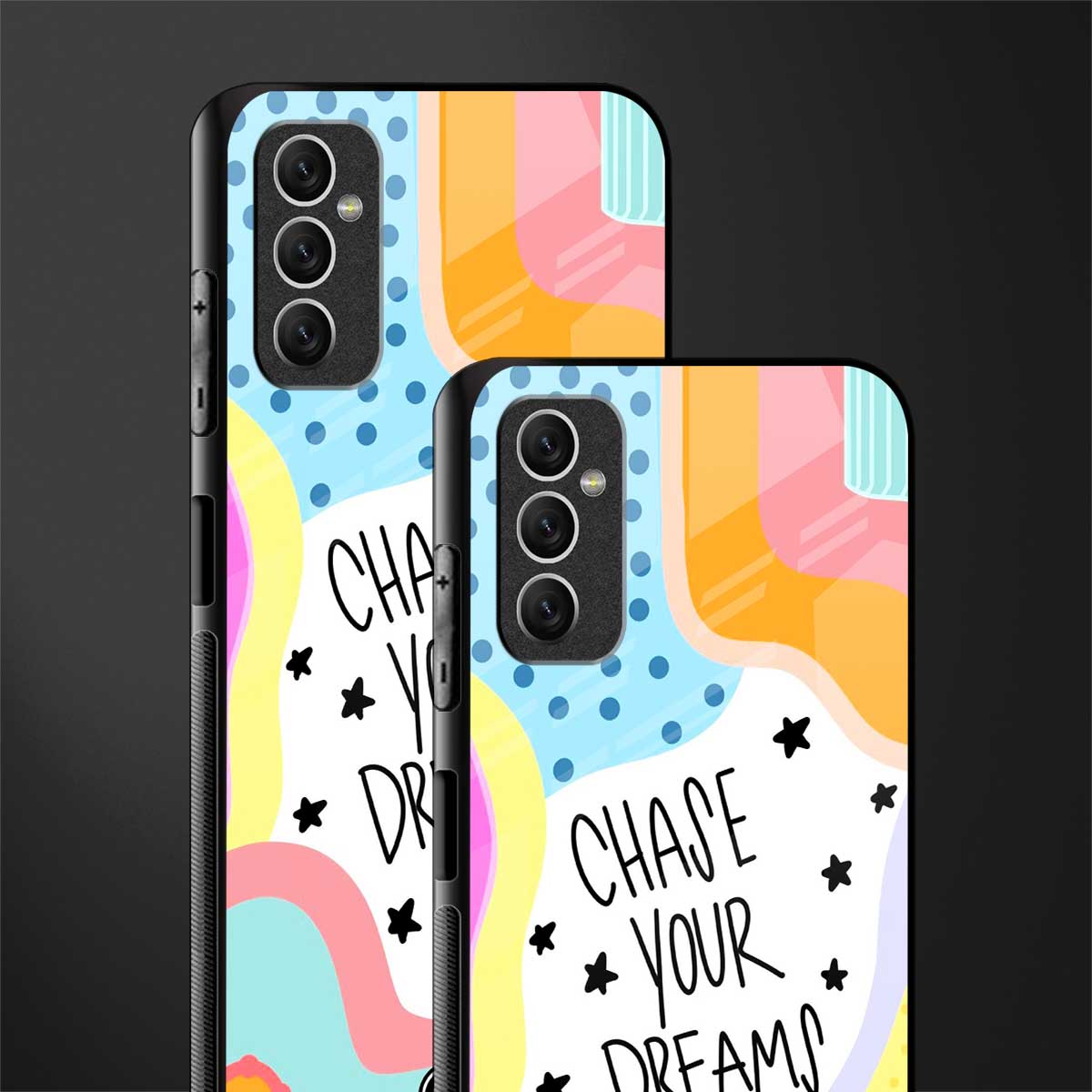 chase your dreams glass case for samsung galaxy m52 5g image-2