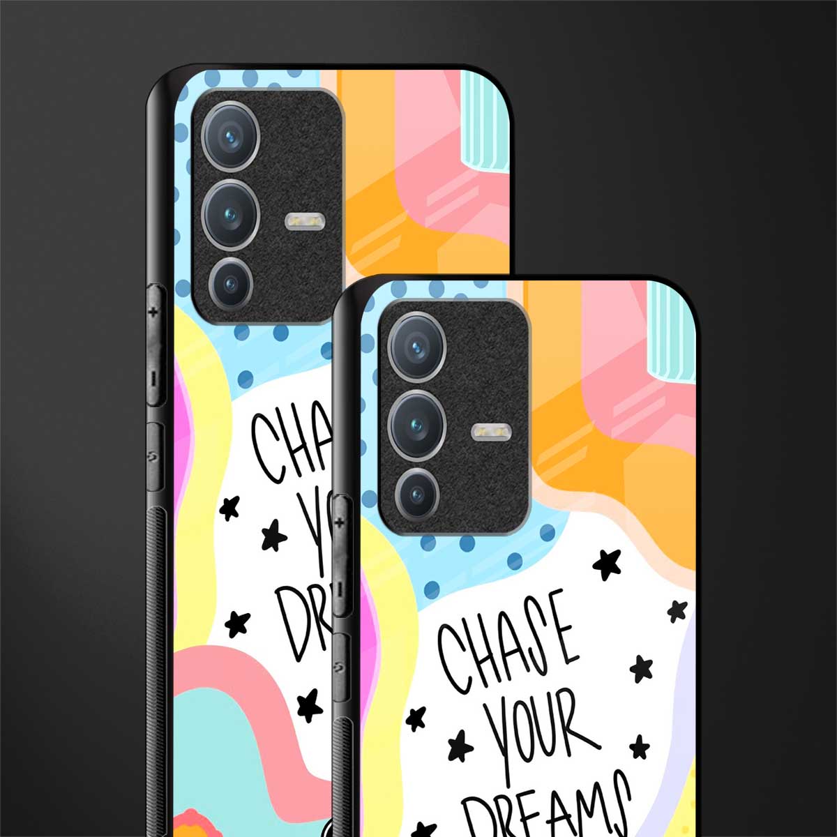 chase your dreams glass case for vivo v23 pro 5g image-2