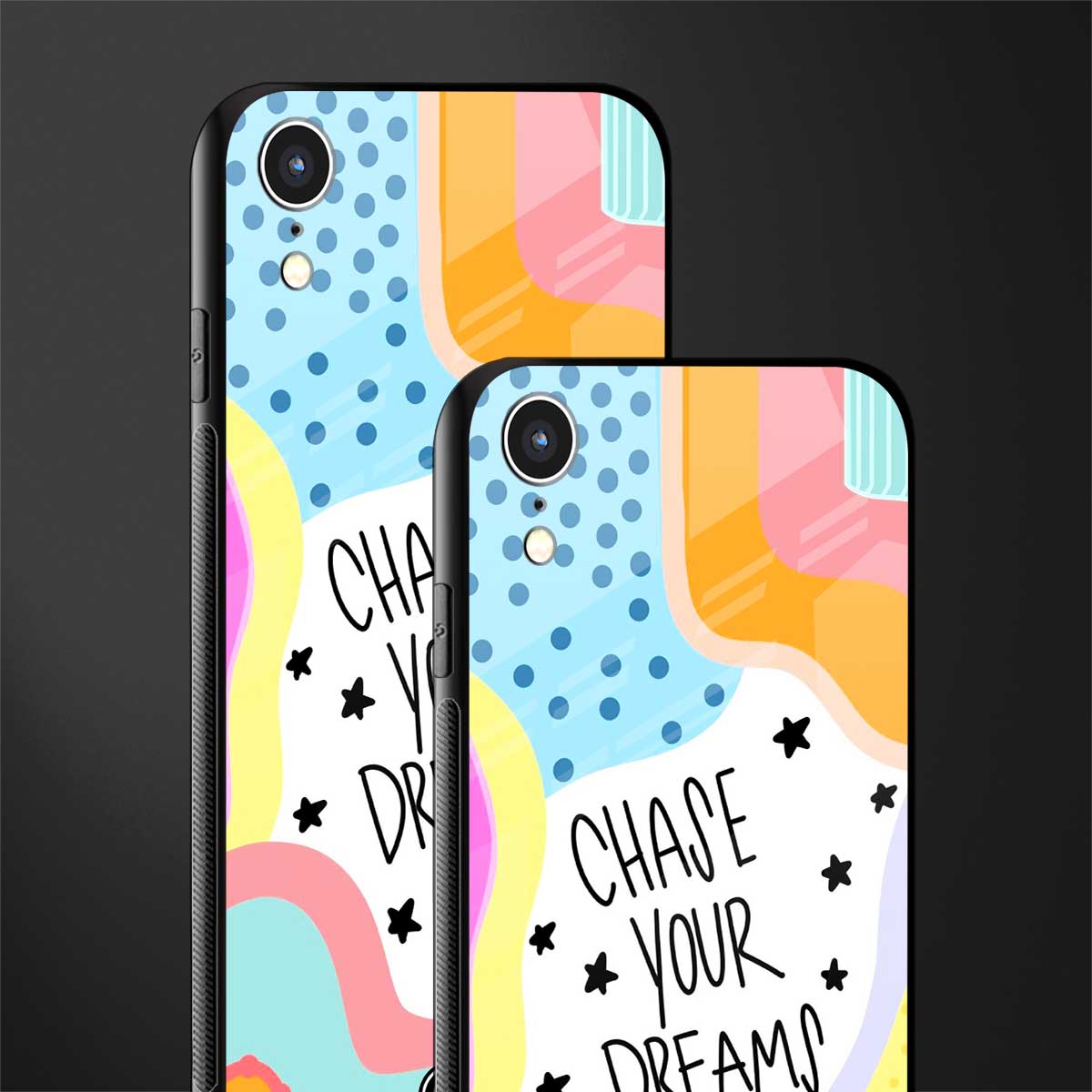 chase your dreams glass case for iphone xr image-2