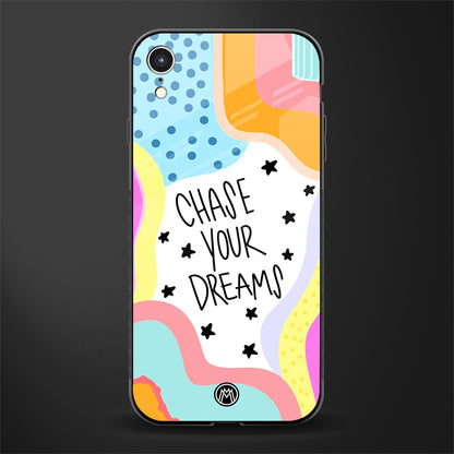chase your dreams glass case for iphone xr image